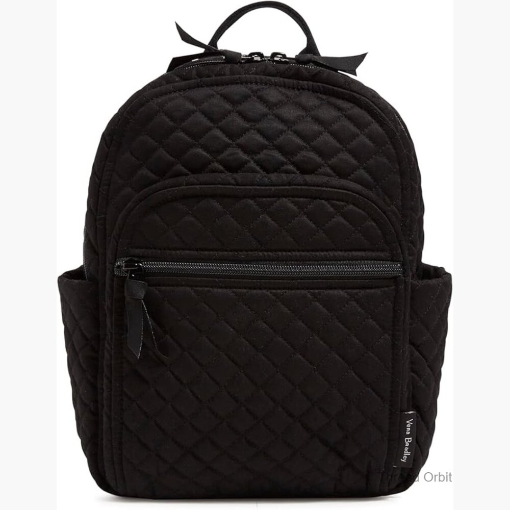 Small Quilted Cotton Backpack, Adjustable Straps,… - image 1